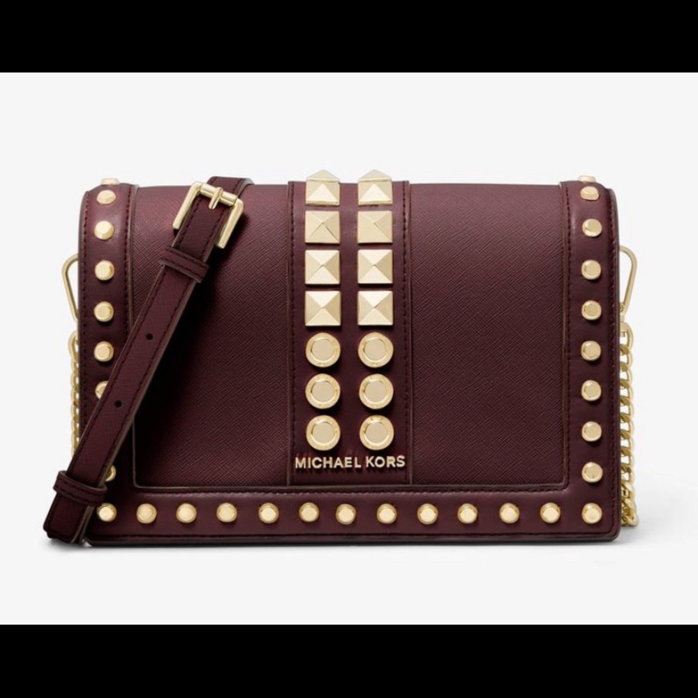 NWT!! BRAND NEW Michael Kors Jet Set Studded Barolo Bag‼️